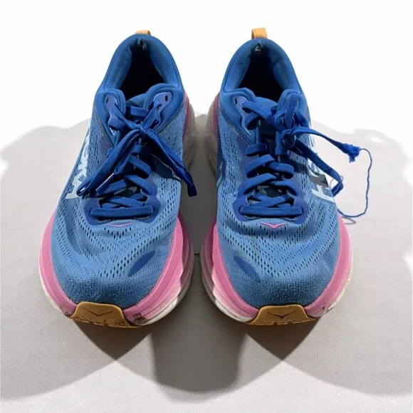 Hoka One Bondi 8 Womens Coastal Sky Road Running Hiking Sneakers Shoes Sz 9B