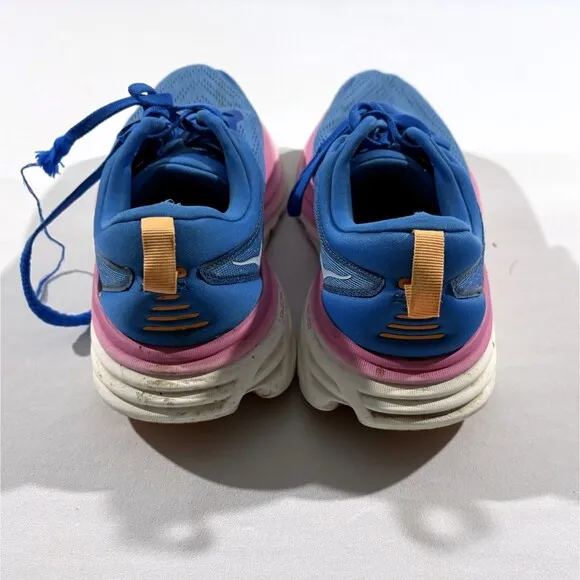 Hoka One Bondi 8 Womens Coastal Sky Road Running Hiking Sneakers Shoes Sz 9B