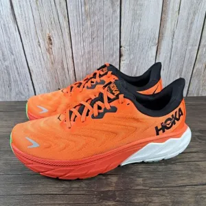 Hoka One One Arahi 6 Running Shoes Men's Sz 9.5 D Flame Black (VGC)