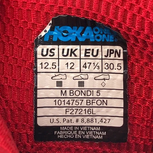 Hoka One One Bondi 5 Road Running Shoes 12.5