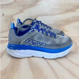 Hoka One One - Bondi 6 - Running Shoes - Gray/Blue - Men's - 9.5 - 1019269 VBFG
