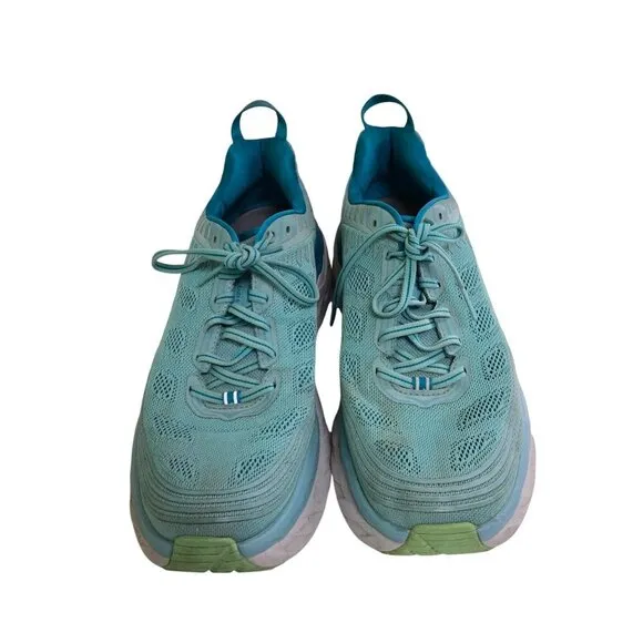 Hoka One One Bondi 6 Teal Blue Running Shoes Size 11 F27219L