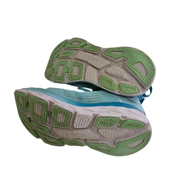 Hoka One One Bondi 6 Teal Blue Running Shoes Size 11 F27219L