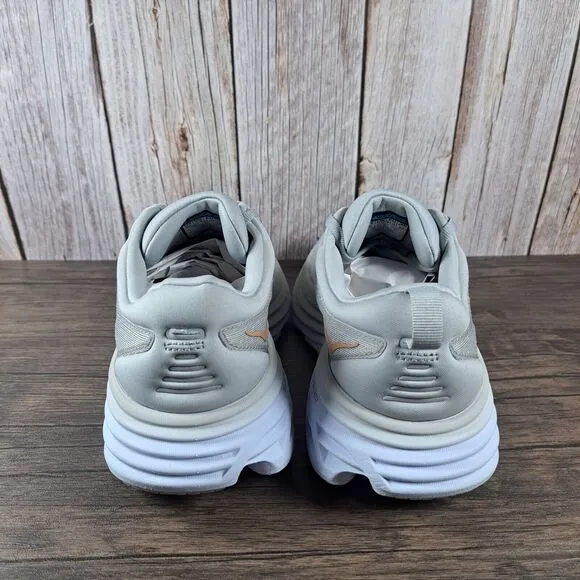 Hoka One One Bondi 8 Running Shoes Women's Sz 9 B Harbor Mist Lunar Rock (VGC)