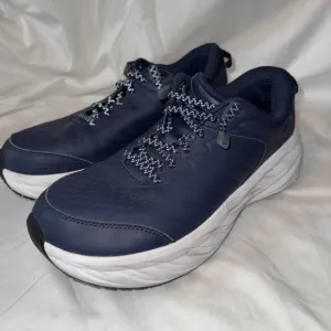 Hoka One One Bondi SR Mens 12  2E  Shoes Blue Running Sneaker Slip Resistant