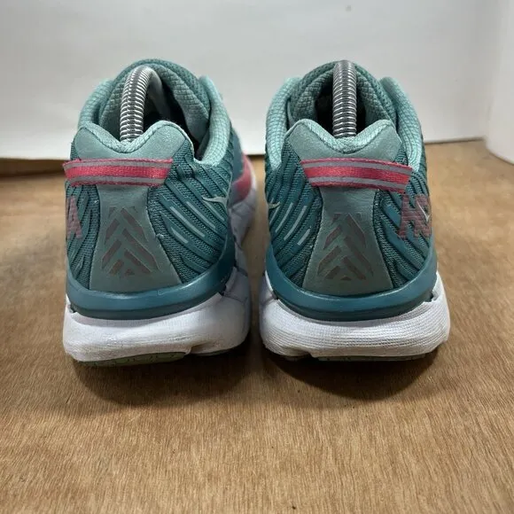 Hoka One One Clifton 5 Women's Size 10 Blue Green Running Shoes