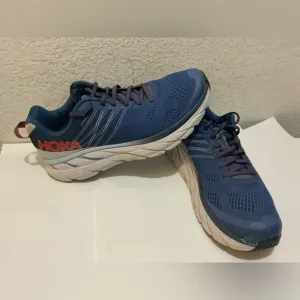 Hoka One One Clifton 6 Mens Size 9.5 Running Shoes Sneakers Blue 1102872