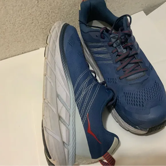 Hoka One One Clifton 6 Mens Size 9.5 Running Shoes Sneakers Blue 1102872