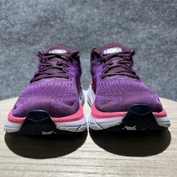 Hoka One One Clifton 8 Women's 11 B 1119394 GWBY Purple Running Shoes Sneaker