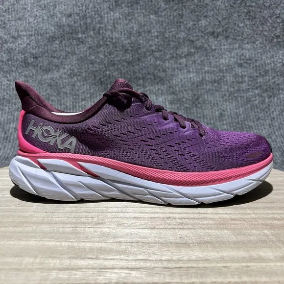 Hoka One One Clifton 8 Women's 11 B 1119394 GWBY Purple Running Shoes Sneaker