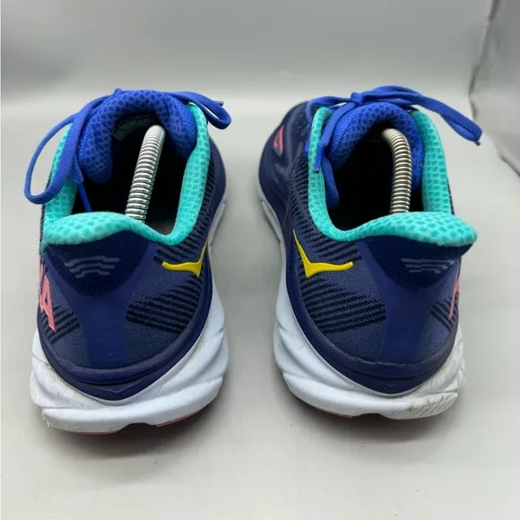 Hoka One One Clifton 9 Bellwether Blue Athletic Road Running Shoes Womens 10.5 B