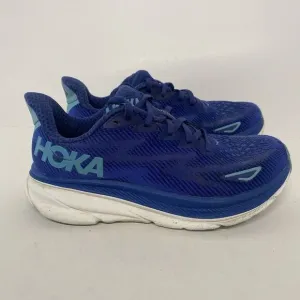 Hoka One One Clifton 9 Womens Size 7B Blue Athletic Running Shoes 3654