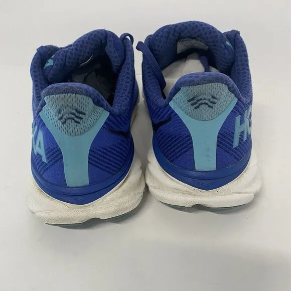 Hoka One One Clifton 9 Womens Size 7B Blue Athletic Running Shoes 3654