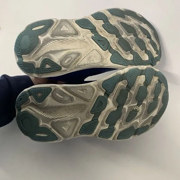 Hoka One One Clifton 9 Womens Size 7B Blue Athletic Running Shoes 3654