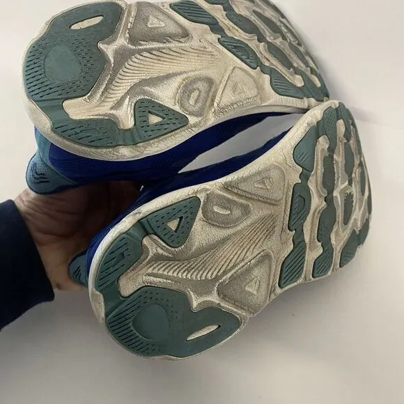 Hoka One One Clifton 9 Womens Size 7B Blue Athletic Running Shoes 3654