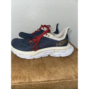 Hoka‎ One One Clifton Edge Running Shoes Womens Size 9  Navy Blue Athletic