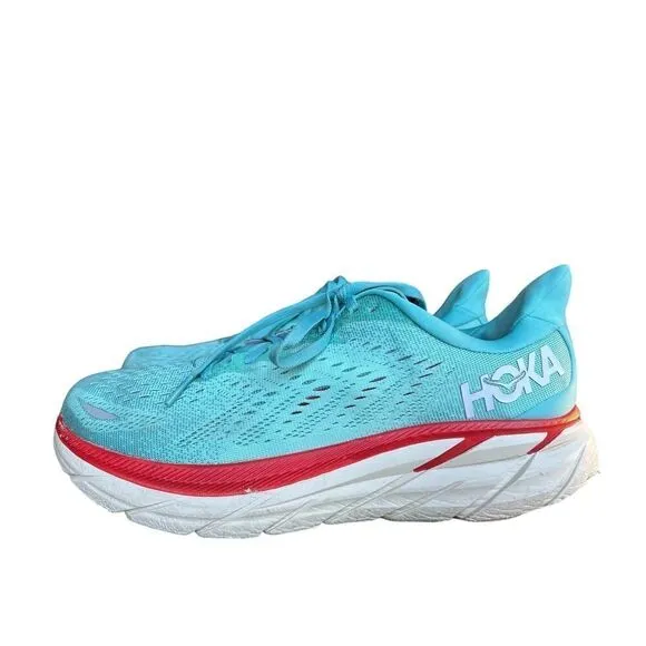 Hoka One One Clifton Women’s Blue Running Athletic Shoes size 10.5B