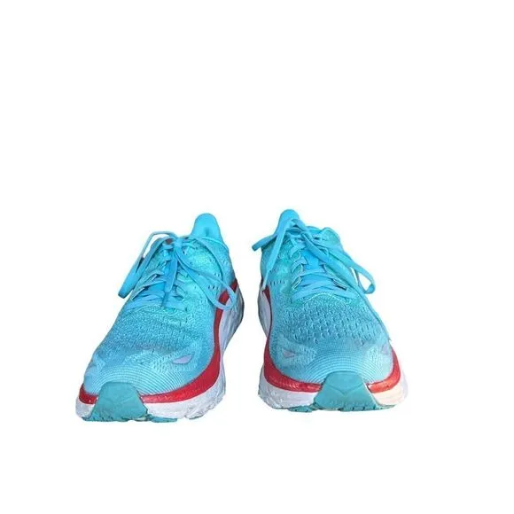 Hoka One One Clifton Women’s Blue Running Athletic Shoes size 10.5B