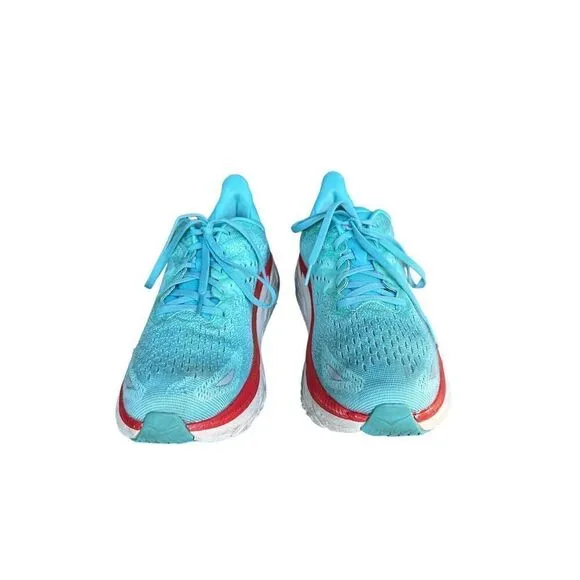 Hoka One One Clifton Women’s Blue Running Athletic Shoes size 10.5B