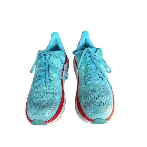 Hoka One One Clifton Women’s Blue Running Athletic Shoes size 10.5B