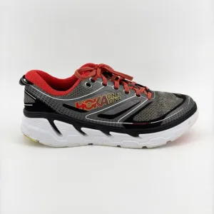 Hoka One One Conquest 3 Road Running Shoes Men’s 9.5 Black/Red Athletic Sneakers