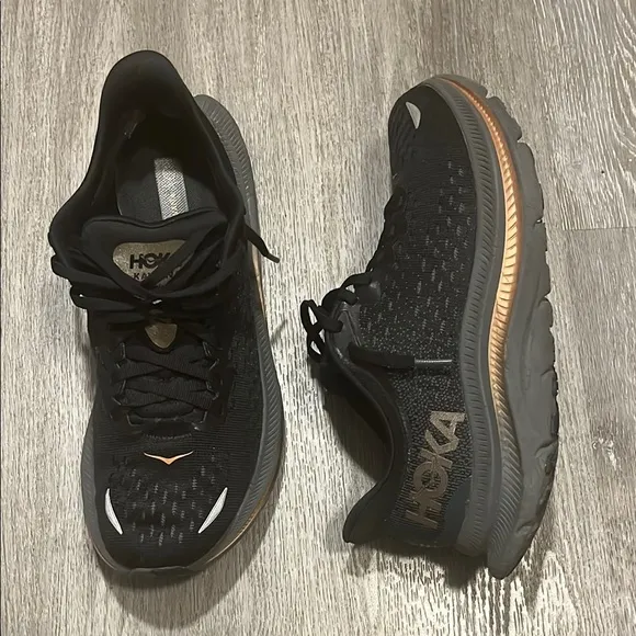 Hoka One One Kawana Black and Bronze Shoes