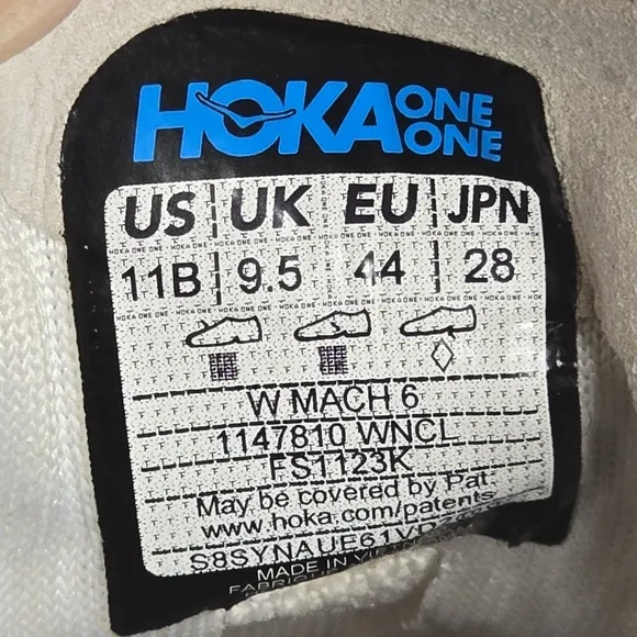 Hoka One One Mach 6 Womens Size 11 Running Shoes Athletic Sneakers 1147810 WNCL