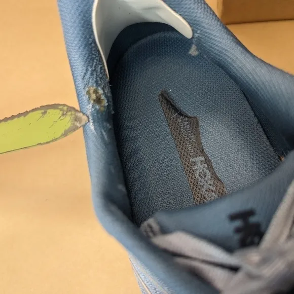 Hoka One One Men's Arahi 5 Blue Running Shoes Size US 10, EU 44.  Repaired spot
