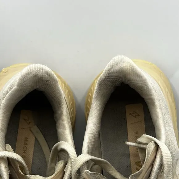 Hoka One One Mens Mach 6 Mens Size 4MD Beige Running Shoes Sneakers 1147790 OKB
