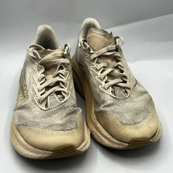Hoka One One Mens Mach 6 Mens Size 4MD Beige Running Shoes Sneakers 1147790 OKB
