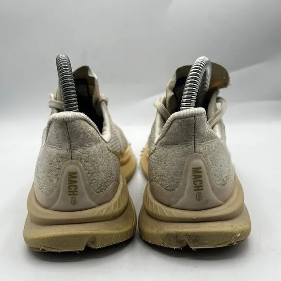 Hoka One One Mens Mach 6 Mens Size 4MD Beige Running Shoes Sneakers 1147790 OKB