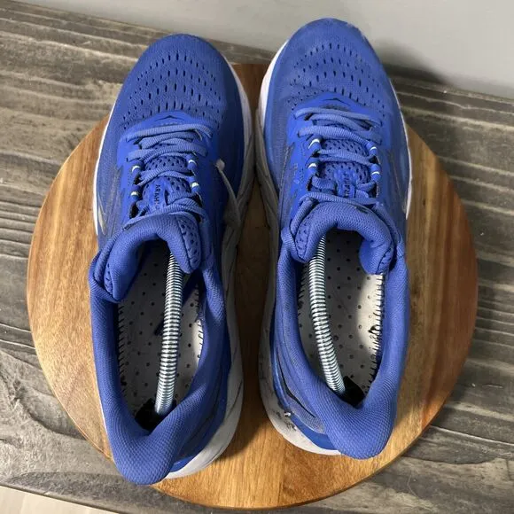 Hoka One One Mens Size 10 D Arahi 5 1115010 DBBCK Blue Running Shoes Sneakers