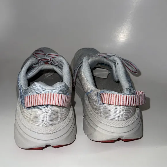 Hoka One One Rincon Gray Blue Red Running Shoes. Women’s size 8.5