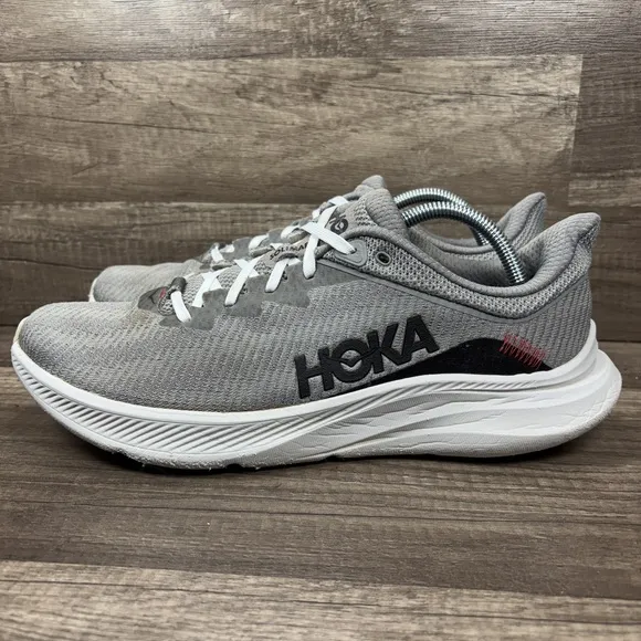 Hoka Solimar Gray Mens US Size 11.5 EUR 46 1123074 LNBK Running Shoes
