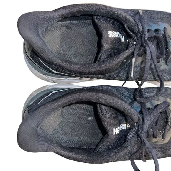 Hoka One One Shoes Womens Size 11 Clifton 7 Running Sneakers Shoes Black White