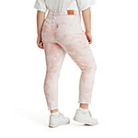 💙HP💙 Levi's High-Rise Rose Overdye Raw Hem Skinny Jeans 16W