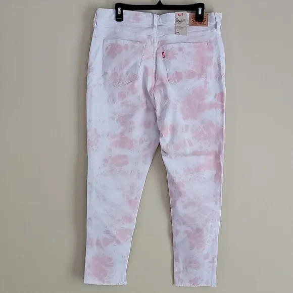 💙HP💙 Levi's High-Rise Rose Overdye Raw Hem Skinny Jeans 16W