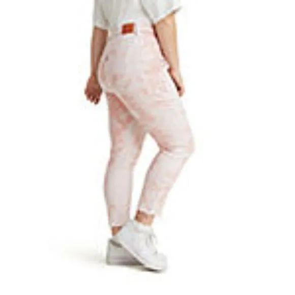 💙HP💙 Levi's High-Rise Rose Overdye Raw Hem Skinny Jeans 16W