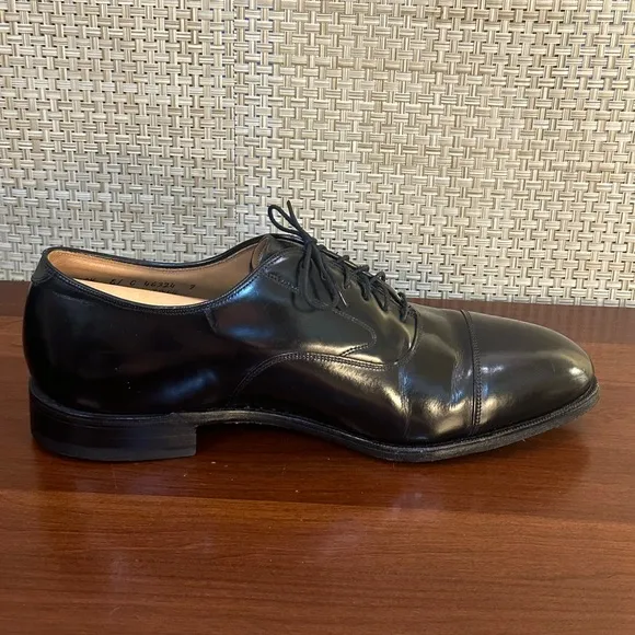 🌟HP🌟VTG 1990s Johnston &amp; Murphy Optima Melton Cap Toe Oxfords USA 10.5