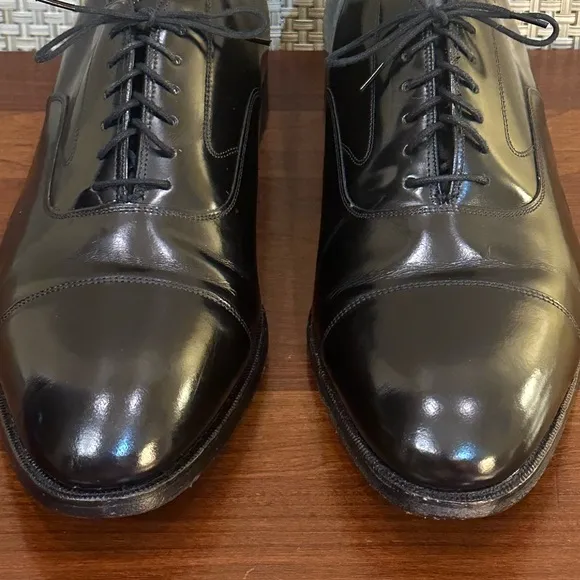 🌟HP🌟VTG 1990s Johnston &amp; Murphy Optima Melton Cap Toe Oxfords USA 10.5