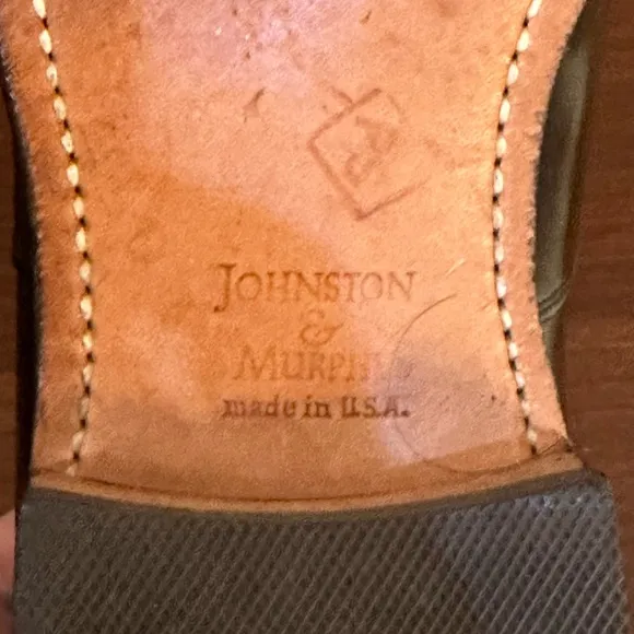 🌟HP🌟VTG 1990s Johnston &amp; Murphy Optima Melton Cap Toe Oxfords USA 10.5