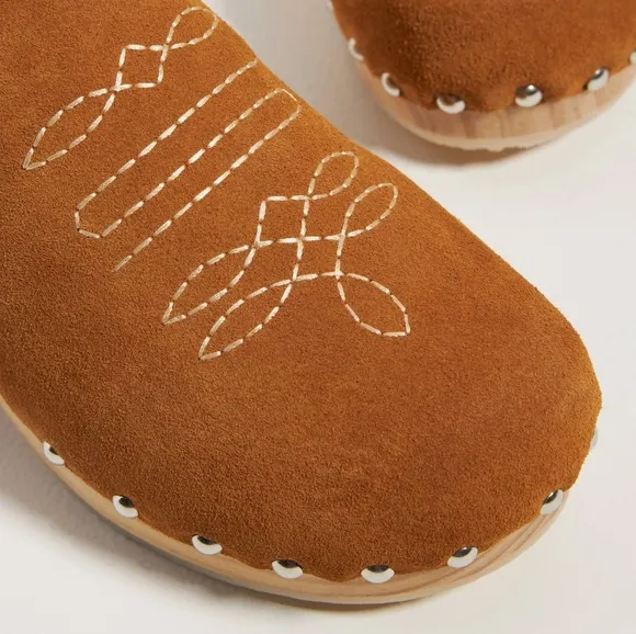 HTF Anthropologie Pilcro Shearling-Lined Clog