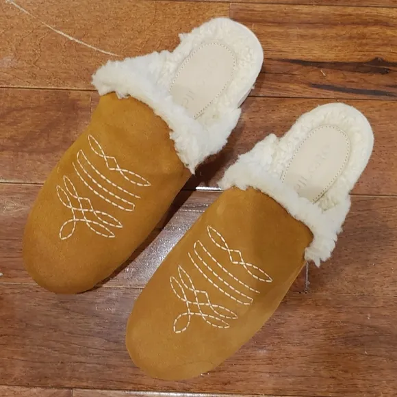 HTF Anthropologie Pilcro Shearling-Lined Clog