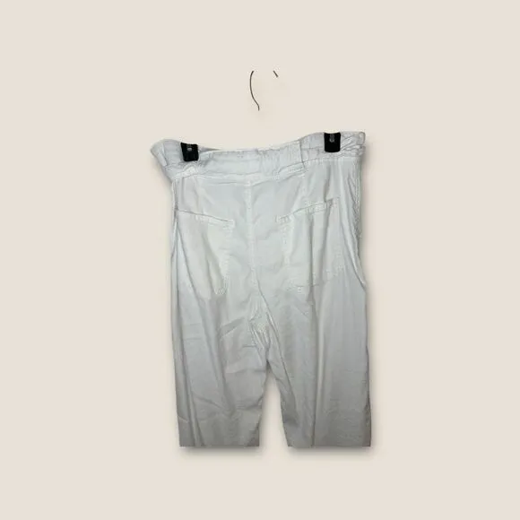 Hudson Jeans Tie Waist Wide Leg in White Size 31 NWOT