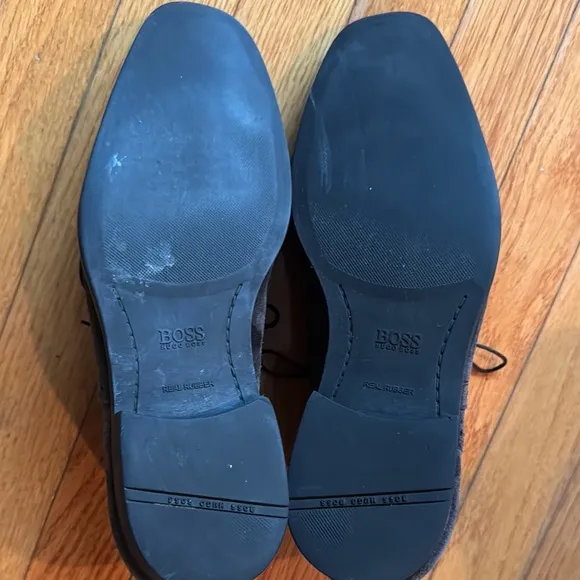 Hugo Boss Suede Wingtip Oxfords