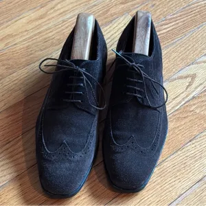 Hugo Boss Suede Wingtip Oxfords
