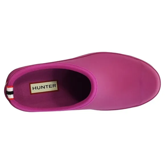 HUNTER Clogs Prismatic Pink Original Play Clogs Platform Waterproof NIB