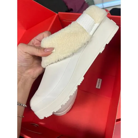 Hunter Original PLAY Insulated Clogs White Size 8 - New in Box