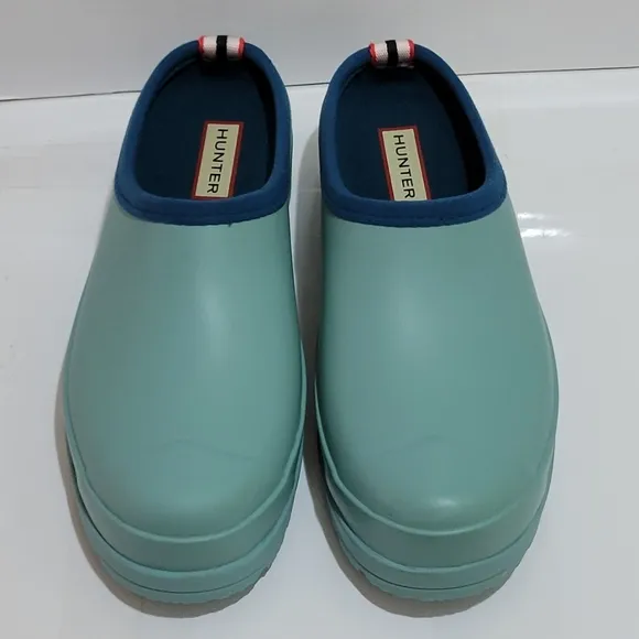 Hunter Original Waterproof Play‎ Platform Clogs Slip On Waterproof Shoes