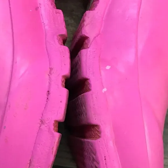 Hunter Pink Waterproof Clogs Little Girls 12/13‎ Rubber Outdoors Rain Camping
